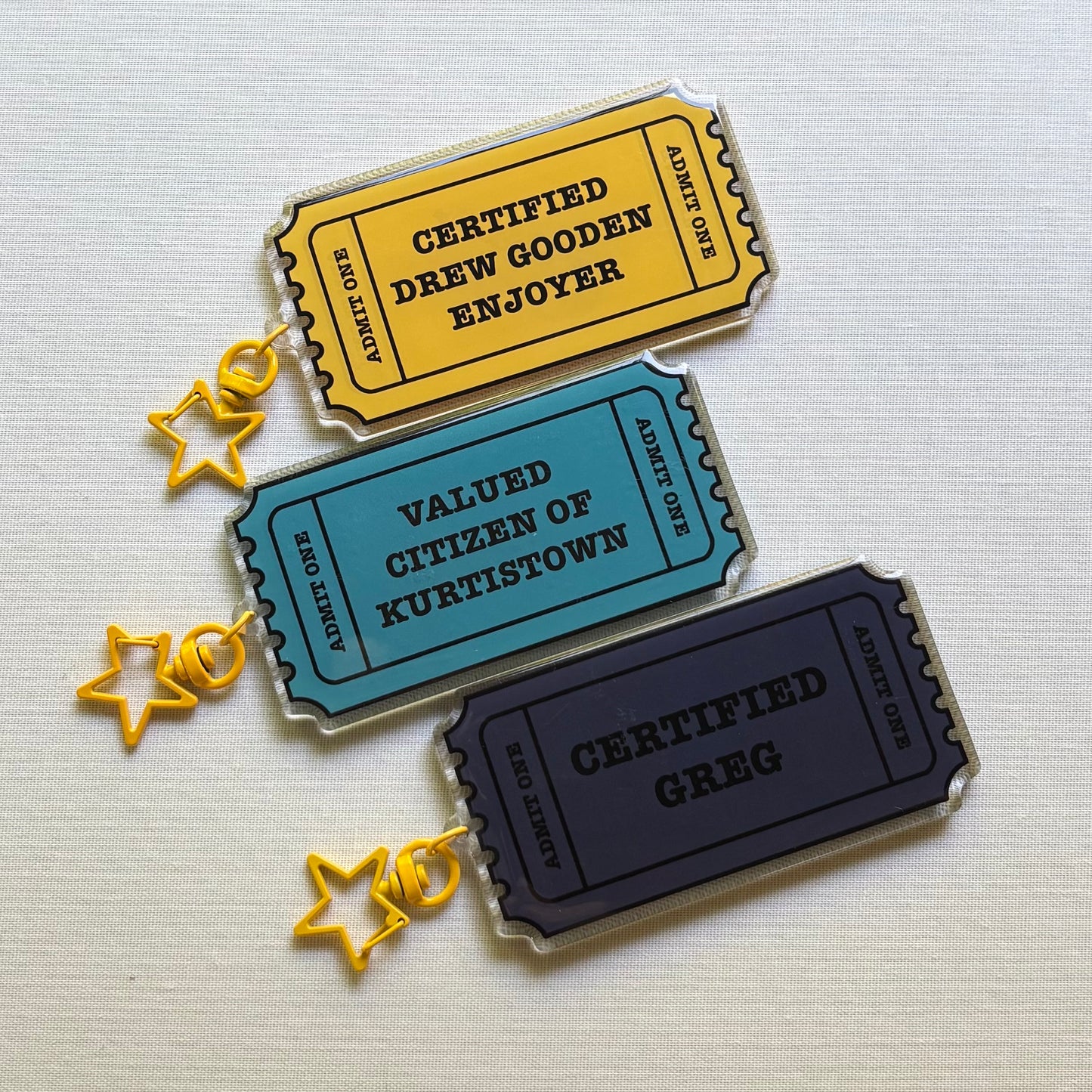 Fresh off the Vine keychains