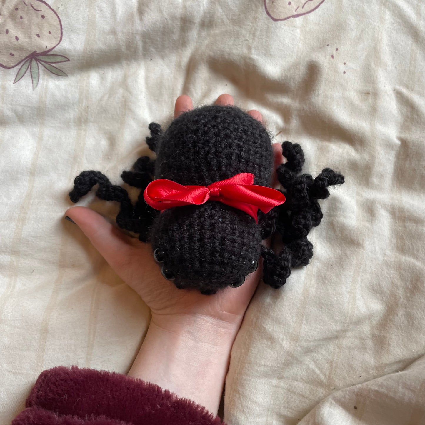 crochet Shroud the Spider plushie