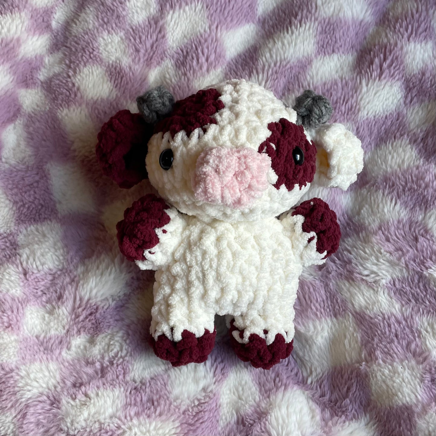 crochet cow plushie