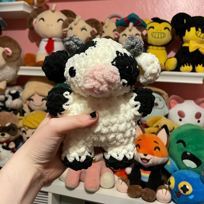 crochet cow plushie