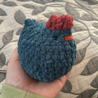 crochet chicken plushie