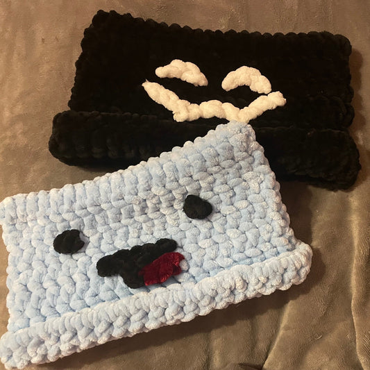 crochet BadBoyHalo & Skeppy inspired fluffy cat hats