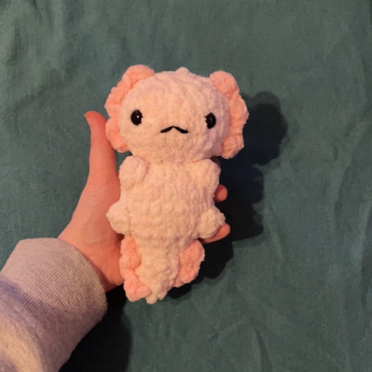 crochet axolotl plushies